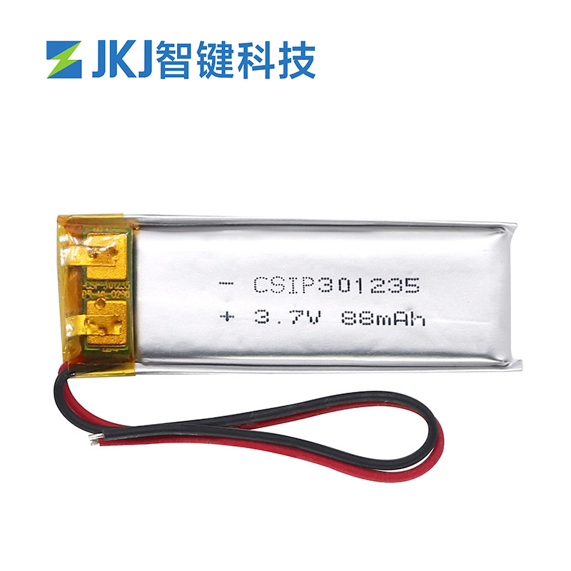 88mAh 3.7V Li Ion 鋰聚合物鋰離子電池 301235 CSIP鋰電池批發(fā)