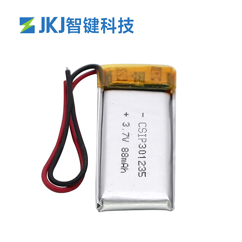 88mAh 3.7V Li Ion 鋰聚合物鋰離子電池 301235 CSIP鋰電池批發(fā)